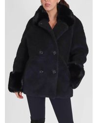 American Dreams - Fiona Short Wool Coat , Fabric - Lyst