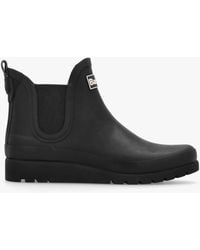 Barbour - Clifton Wedge Chelsea Wellington Boots - Lyst