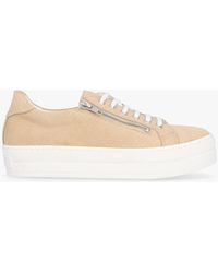 Daniel - Tippie Leather Reptile Double Zip Trainers - Lyst
