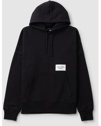 Calvin Klein Logo Pullover Hoodie in Black for Men | Lyst