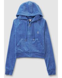 Juicy Couture Women's Madison Hoodie With Diamante - Blue