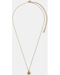 Accessorize - Stainless Steel Bubble Initial Pendant Necklace - Lyst