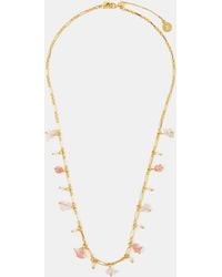 Accessorize - 14Ct-Plated Semi Precious Charm Necklace - Lyst