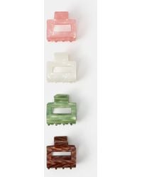 Accessorize - 4-Pack Square Claw Clips - Lyst