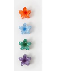 Accessorize - 4-Pack Mini Flower Claw Clips - Lyst