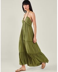 Accessorize - Women's Halter Maxi Dress Green - Lyst