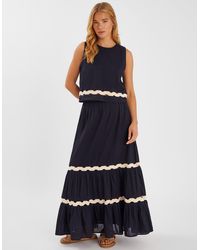 Accessorize - Ric Rac Tiered Maxi Skirt - Lyst