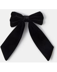 Accessorize - Velvet Bow Hair Clip - Lyst