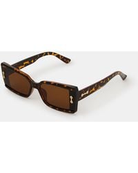 Accessorize - Tort Square Sunglasses - Lyst