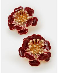 Accessorize - Enamel Flower Stud Earrings - Lyst