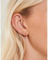 Accessorize - Zinc Pack Of 10 Celestial Sparkle Earrings - Lyst