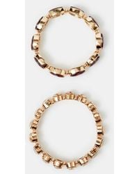 Accessorize - 2-Pack Gemstone Stretch Bracelets - Lyst