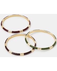 Accessorize - 3-Pack Enamel Bangles - Lyst
