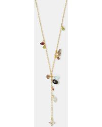 Accessorize - 14Ct-Plated Semi Precious Lariat Necklace - Lyst