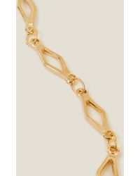 Accessorize - Women's 14ct Gold-plated Diamond Cut-out Chain - Lyst