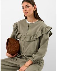 Accessorize - Ruffle Denim Jacket - Lyst