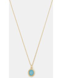 Accessorize - 14Ct-Plated Quartz Pendant Necklace - Lyst