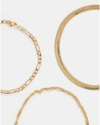 Accessorize - 3-Pack Delicate Chain Bracelets - Lyst