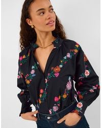 Accessorize - Cotton Floral Print Blouse Top - Lyst