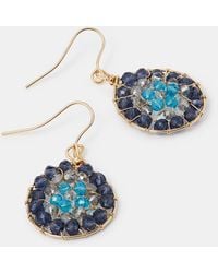 Accessorize - Aashiana Bead Round Drop Earrings - Lyst