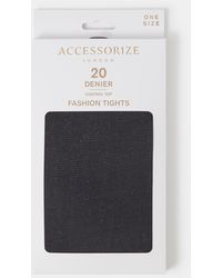 Accessorize - 20 Denier Control Top Sparkle Tights - Lyst