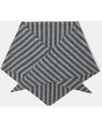 Accessorize - X Good Manners Stripe Knitted Triangle Scarf - Lyst