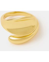 Accessorize - 14Ct-Plated Adjustable Wrap Ring - Lyst