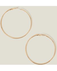 Accessorize - Mid-Size Simple Hoops - Lyst