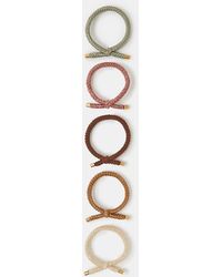 Accessorize - 5-Pack Knot Cord Hair Bands - Lyst