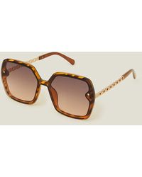 Accessorize - Brown Flat Lense Chain - Lyst
