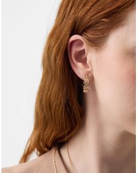 Accessorize - Flower Cut Out Hoop Earrings - Lyst