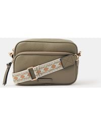 Accessorize - Dina Double Zip Crossbody Bag - Lyst