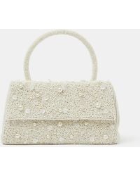 Accessorize - Pearl Beaded Handheld Bag - Lyst