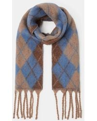 Accessorize - Super Soft Argyle Print Knitted Scarf - Lyst