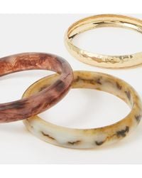 Accessorize - 3-Pack Mix Resin Bangles - Lyst