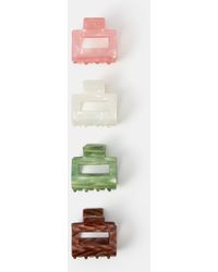 Accessorize - 4-Pack Square Claw Clips - Lyst