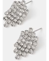 Accessorize - Mini Cascade Diamanté Drop Earrings - Lyst