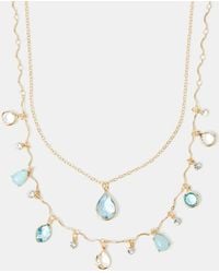 Accessorize - 2-Pack Gemstone Pendant Necklaces - Lyst
