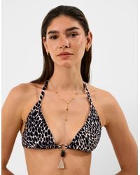 Accessorize - Print Triangle Bikini Top - Lyst