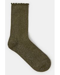 Accessorize - Glitter Frill Socks - Lyst