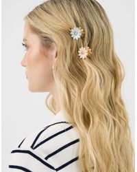 Accessorize - 4-Pack Mini Gemstone Flower Claw Clips - Lyst