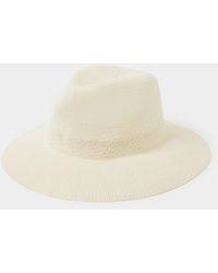 Accessorize - Woven Packable Fedora Hat - Lyst