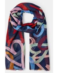 Accessorize - Lightweight Heart Print Scarf - Lyst