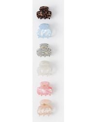 Accessorize - 6-Pack Mini Resin Claw Clips - Lyst