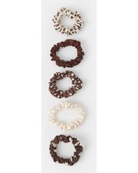 Accessorize - 5-Pack Polka Dot Satin Hair Scrunchies - Lyst