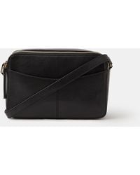 Accessorize - Double Zip Leather Camera Bag - Lyst