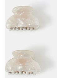 Accessorize - 2-Pack Mini Pearlescent Resin Claw Clips - Lyst