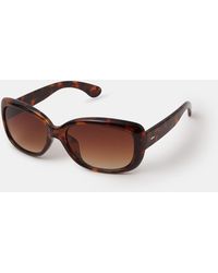 Accessorize - Rectangle Tort Wrap Sunglasses - Lyst