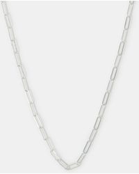 Accessorize - Sterling-Plated Paperclip Chain Necklace - Lyst