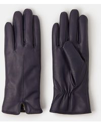 Accessorize - Faux Fur Lined Leather Gloves - Lyst